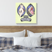 Beetlesap | Maitlands "Vertrouw nooit op het leven Canvas Afdruk (Insitu (Slaapkamer))