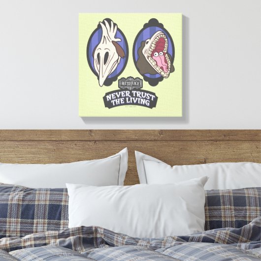 Beetlesap | Maitlands "Vertrouw nooit op het leven Canvas Afdruk (Insitu (Slaapkamer))