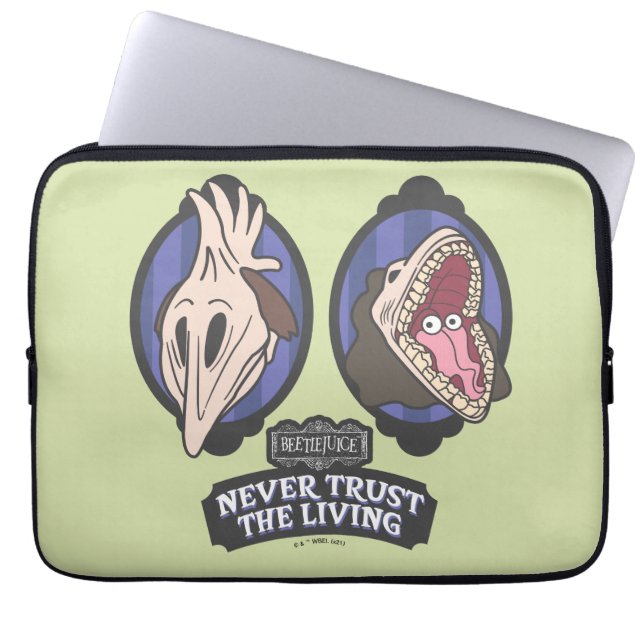 Beetlesap | Maitlands "Vertrouw nooit op het leven Laptop Sleeve (Voorkant)