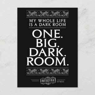 Beetlesap   Mijn hele leven is een donkere kamer Briefkaart