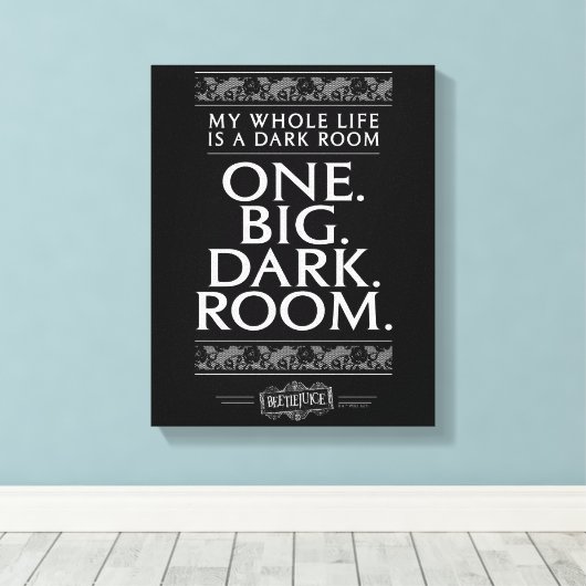 Beetlesap | Mijn hele leven is een donkere kamer Canvas Afdruk (Insitu (Houten vloer))