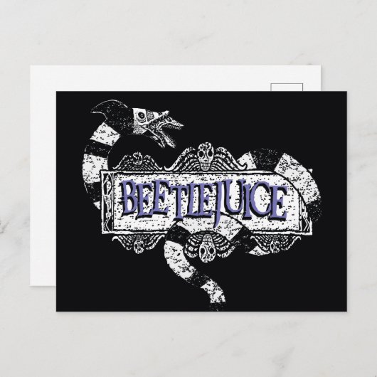 Beetlesap | Sandworm Coiled on Beetlesap Logo Briefkaart (Voorkant / Achterkant)