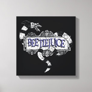 Beetlesap   Sandworm Coiled on Beetlesap Logo Canvas Afdruk