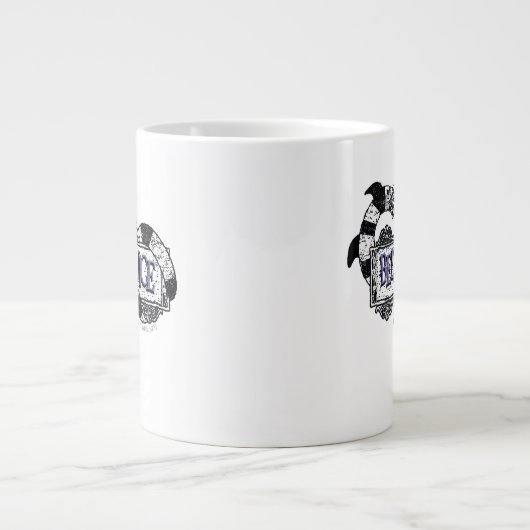 Beetlesap | Sandworm Coiled on Beetlesap Logo Extra Grote Beker (Voorkant)