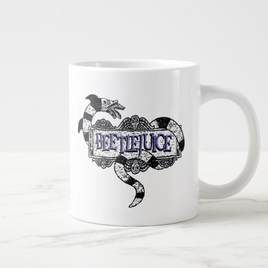 Beetlesap | Sandworm Coiled on Beetlesap Logo Extra Grote Beker (Rechts)