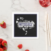 Beetlesap | Sandworm Coiled on Beetlesap Logo Servet (Insitu)