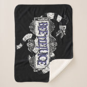 Beetlesap | Sandworm Coiled on Beetlesap Logo Sherpa Deken (Voorkant)