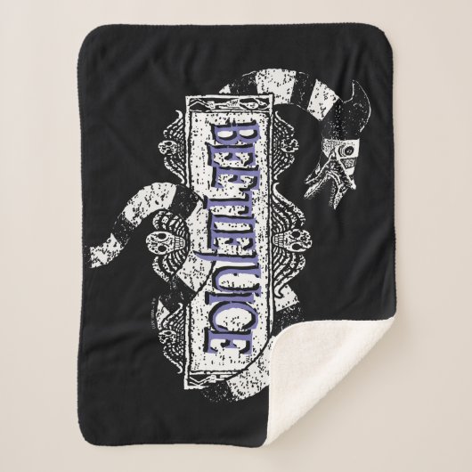 Beetlesap | Sandworm Coiled on Beetlesap Logo Sherpa Deken (Voorkant)