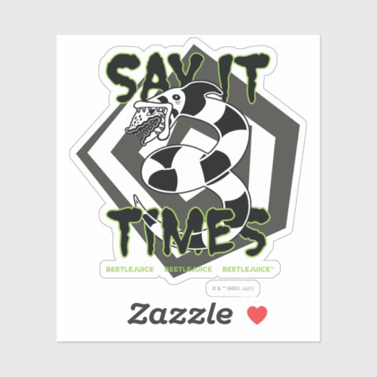 Beetlesap | Zeg het 3 keer Sticker (Vel)