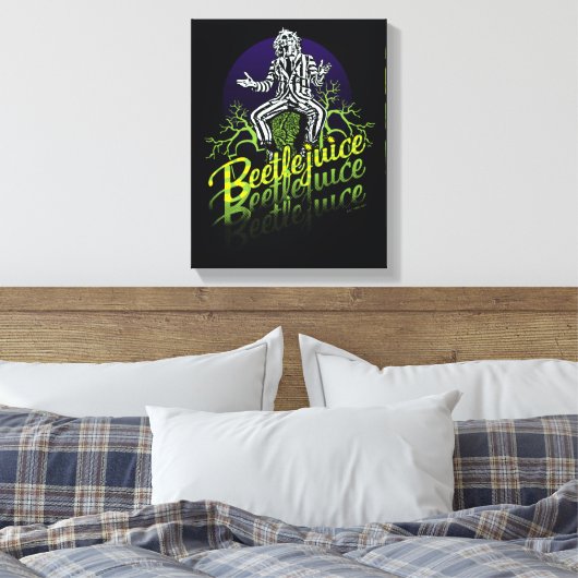 Beetlesap | Zitten op een grafsteen Canvas Afdruk (Insitu (Slaapkamer))