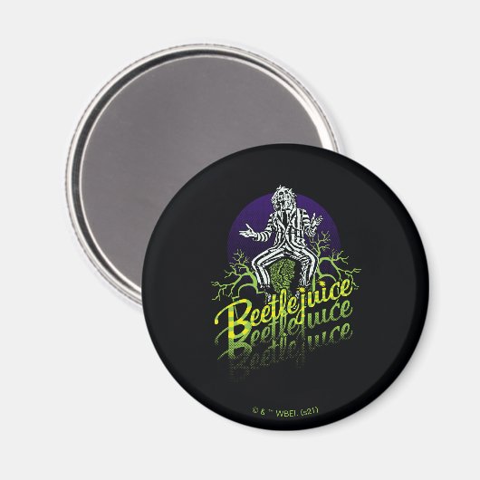 Beetlesap | Zitten op een grafsteen Magneet (Voorkant / Achterkant)