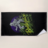 Beetlesap | Zitten op een grafsteen Strandlaken (Voorkant)