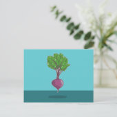 Beetroot beet plant briefkaart (Staand voorkant)