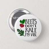 Beets Kale My Vibe niet Ronde Button 5,7 Cm (Voorkant /achterkant)