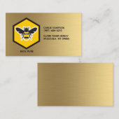 Beetsbewaarder, goudpels visitekaartje (Voorkant / Achterkant)