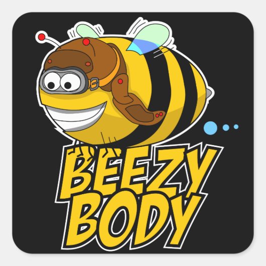 Beezy Body Bee Sticker (Voorkant)