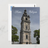 Beffroi de Mons, Belgique Carte postale (Devant / Derrière)