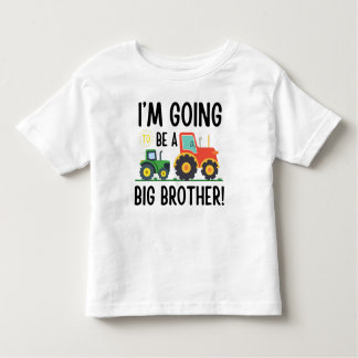 Beforderd tot grote broer Tractor, Boerderij Cute  Kinder Shirts