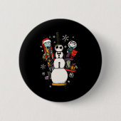 Before Christmas Nutcracker Trio  Ronde Button 5,7 Cm (Voorkant)