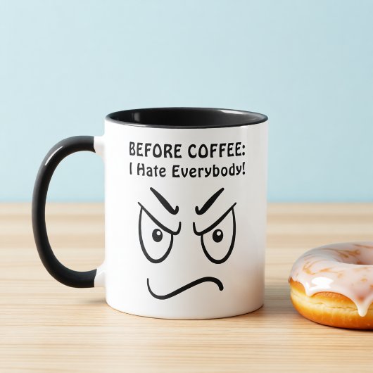 Before Coffee vs. After Coffee Introvert Fuel Mug Mok