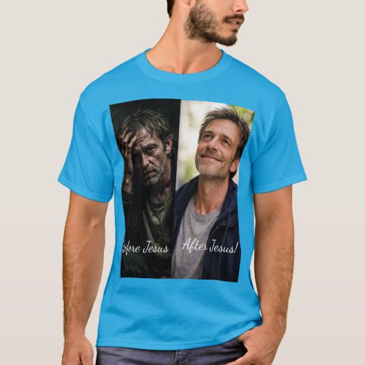 Before Jesus After Jesus T-Shirt (Voorkant)