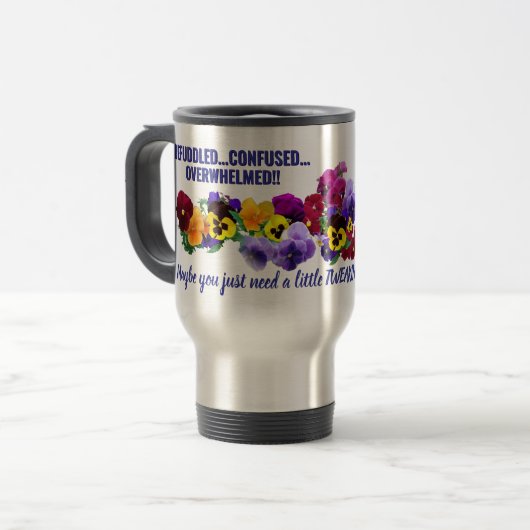 befuddled tweak pansies mug (Devant gauche)