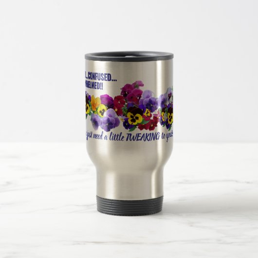 befuddled tweak pansies mug (Centre)