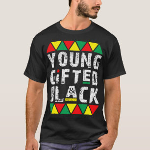 begaafd en zwart t-shirt