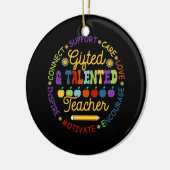 begaafde en getalenteerde leraar waardering week t keramisch ornament (Links)