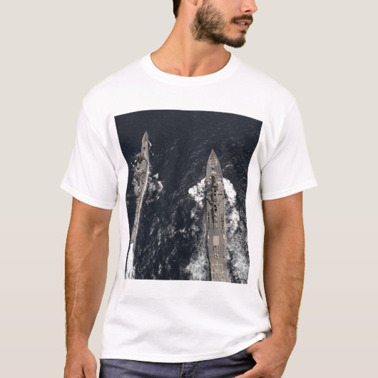 Begeleide rakettenverdeler USS Gridley T-shirt (Voorkant)