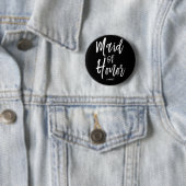 Begeleidend | Script Style Custom Wedding Ronde Button 5,7 Cm (In situ)