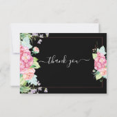 Begeleidende bloemen Funeral Hartelijk dank Bedankkaart (Achterkant)