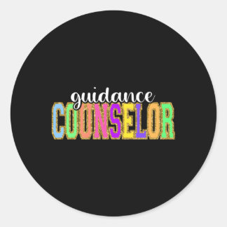Begeleidingsadviseur Terug naar schoolmedewerker W Ronde Sticker