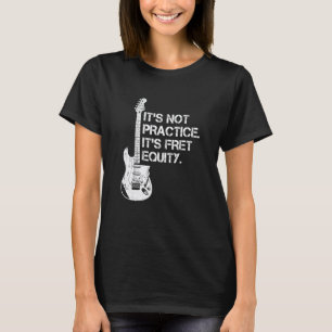 Begginnende gitaarstudent gitarist grappige mannen t-shirt