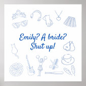 Begin 2000 film Prinses Bachelorette Custom Poster (Voorkant)