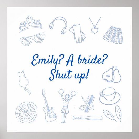 Begin 2000 film Prinses Bachelorette Custom Poster (Voorkant)