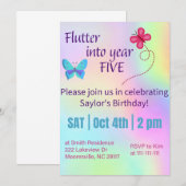 begin aan jaar vijf  kaart (Voorkant / Achterkant)