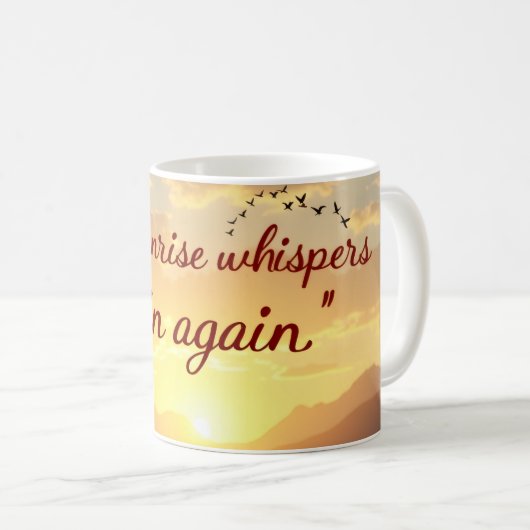 Begin Again Mug (Devant droit)
