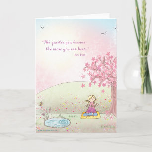 Begin binnen Ram Dass Quote - Wenskaart Kaart