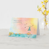 Begin binnenin "Vanuit het Hart" - Rumi Wenskaart Kaart (Gele Bloem)