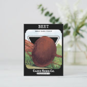 Begin bloedstolling  zaadpakket wortel briefkaart (Staand voorkant)