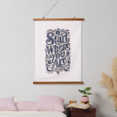 Begin daar waar je een beige achtergrond hebt hangend wandkleed (Slaapkamer)