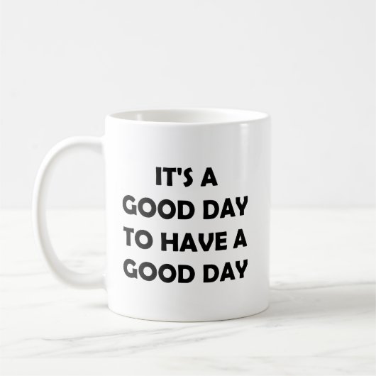 Begin de dag goed | Positieve motivatie Koffiemok (Links)