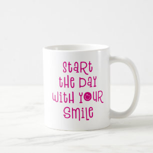 Begin de dag met je glimlach. koffiemok
