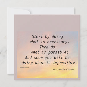 BEGIN DOOR ST TE DOEN. FRANCIS FLAT-KAART