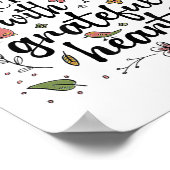 Begin elke dag met een dankbaar hart 1 poster (Hoek)