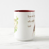 Begin elke dag met een dankbaar hart Cute Bird Mok (Midden)