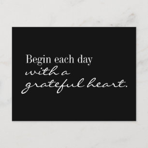 Begin elke dag met een Grateful Heart Briefkaart