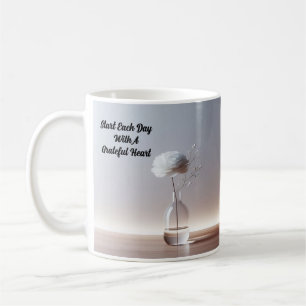 Begin elke dag met een Grateful Heart / Coffee-Mok Koffiemok