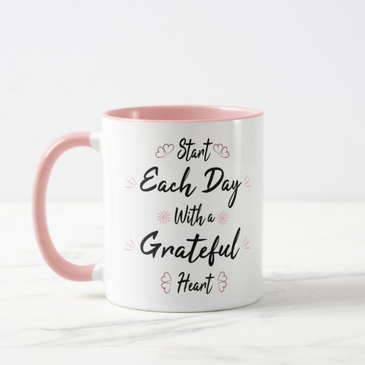 Begin elke dag met een Grateful Heart Mok (Links)